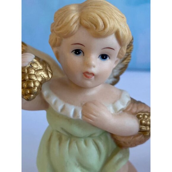 Home Interiors Precious Gifts Angel Cherub Set With Gifts 4" Porcelain - Picture 4 of 8